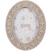 Clayre & Eef 2F1166 Picture Frame Beige Oval 19x23 cm for 13x18 cm Photos Boho