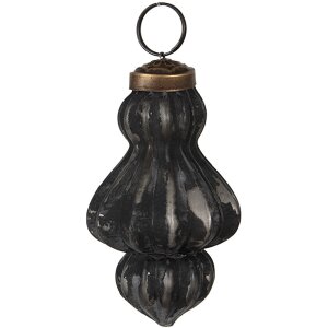 Clayre & Eef 6GL4693 Christmas Tree Bauble Black Grey...