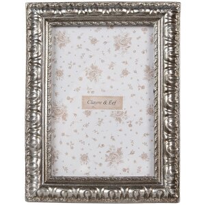 Clayre & Eef Picture Frame 10x15 cm Silver Bohemian...