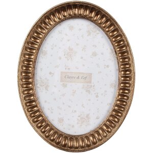 Clayre & Eef 2F1191 Photo frame oval gold 17x2x21 cm...