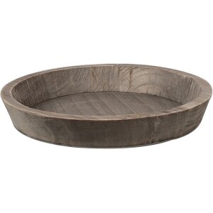 Clayre & Eef Decorative Bowl Wood Ø 27x4 cm...