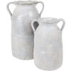 Clayre & Eef Vase 19x16x28 cm Grey Terracotta Country Style Decoration