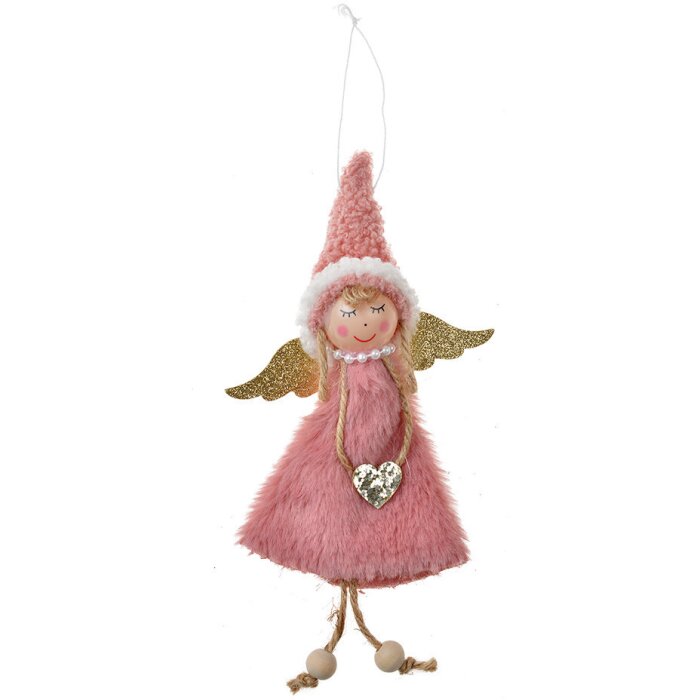 Clayre & Eef 65678 Decoration hanger angel 10x4x20 cm