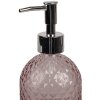 Clayre & Eef 6GL4899P Soap Dispenser Pink Glass Ø 9x15 cm 225 ml