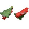 Clayre & Eef 65639 Clamp with Christmas tree set 8 2x1x4 cm