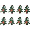 Clayre & Eef 65640 Clamp with Christmas tree set 8 3x1x4 cm