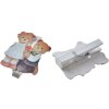 Clayre & Eef 65641 Clamp with bear set 6 4x1x5 cm