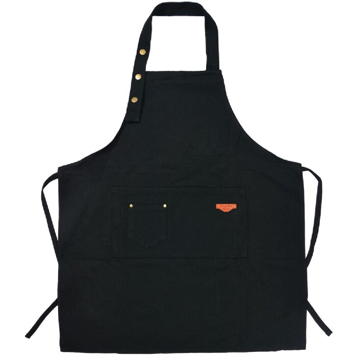 Clayre & Eef KT041.038 Apron Denim Black 75x65 cm