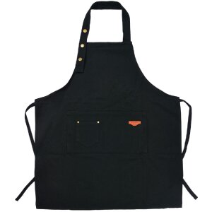 Clayre & Eef KT041.038 Apron Denim Black 75x65 cm