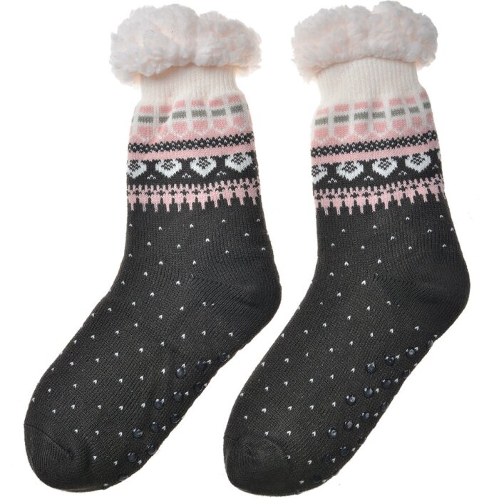 Juleeze JZSK0025Z Socks Black One Size non-slip warm