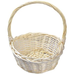 Clayre & Eef 65722 Basket Set of 3 Rattan Beige Ø 33x12 27x11 22x9 cm