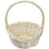 Clayre & Eef 65722 Basket Set of 3 Rattan Beige Ø 33x12 27x11 22x9 cm