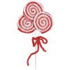 Clayre & Eef 65854 Decoration Lollipop 15x1x30 cm red white plastic