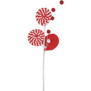 Clayre & Eef 65860 Decoration Lollipop red-white...