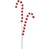 Clayre & Eef 65861 Decoration Candy Cane 13x1x60 cm Red White Plastic