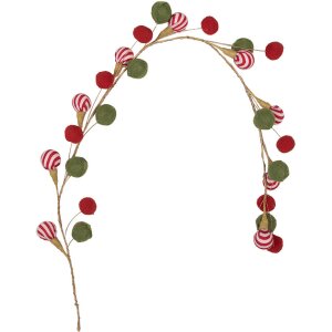 Clayre & Eef 65862 Decoration Garland Christmas Red...