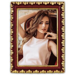 ZEP Picture Frame Perpignan Resin Red-Gold 10x15 cm...