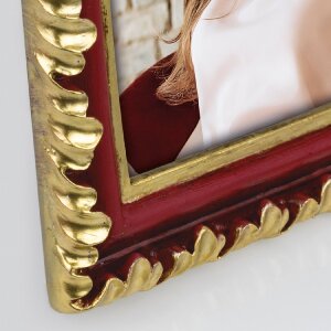 ZEP Picture Frame Perpignan Resin Red-Gold 10x15 cm Antique Design