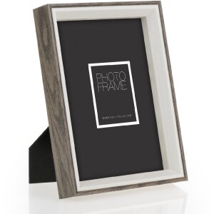 ZEP picture frame Essen 10x15 cm brown wood with stand and clear glass