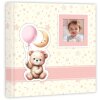 ZEP baby album Brian 24x24 cm pink with bear motif 40 pages photo cardboard