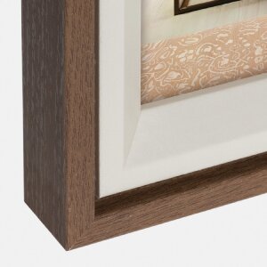 ZEP Bologna picture frame brown 18x24 cm MDF wood look clear glass pane