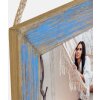 ZEP Wooden picture frame Voiron 3 photos 10x15 cm Blue White Vintage 49x26 cm Wall