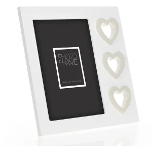 ZEP Wooden picture frame Merida White 10x15 cm with heart design