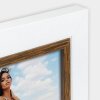 ZEP Wooden photo frame Caen 10x15 cm White Brown two-coloured for standing or hanging