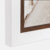 ZEP Wooden photo frame Caen 10x15 cm White Brown two-coloured for standing or hanging