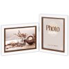 ZEP Double frame Caen 2 pictures 10x15 cm White Brown Hinged frame