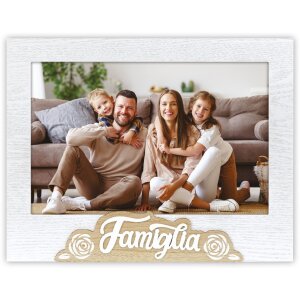 ZEP wooden picture frame 20x30 cm Famiglia with stand and...