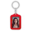 ZEP AR7R key ring red for photos 3.5x4.5 cm Double Face rubber metal ring