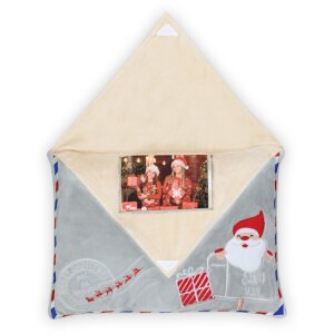 Christmas photo cushion envelope shape plush fabric 10x15...