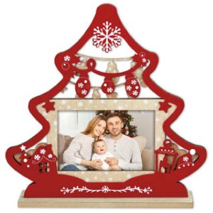 ZEP Christmas picture frame Mila wood 10x15 cm red...