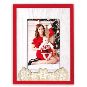 ZEP ZT3746 Vipiteno Wooden Picture Frame White Red 10x15...