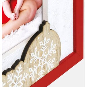 ZEP ZT3746 Vipiteno Wooden Picture Frame White Red 10x15...