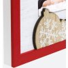 ZEP ZT3746 Vipiteno Wooden Picture Frame White Red 10x15 cm Vertical