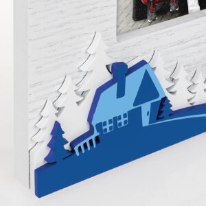 ZEP ZT8446 Bormio Wooden Picture Frame 10x15 cm White Blue