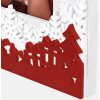 ZEP Verbier ZT8346 Wooden Picture Frame 10x15 cm White Red Christmas Design