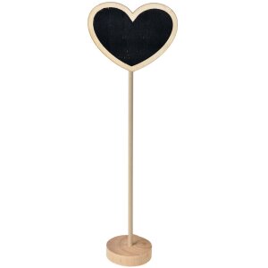 Clayre & Eef 65646 Chalkboard Heart Shape on Stand...