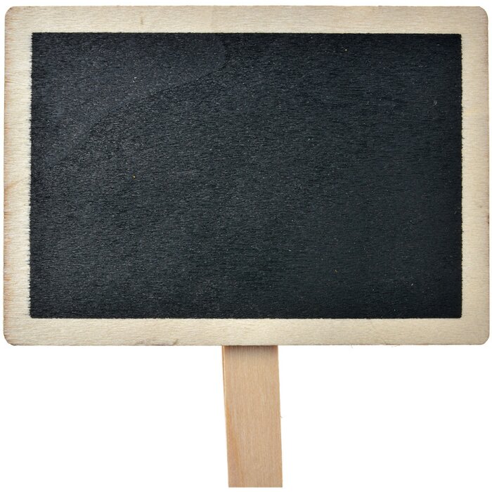 Clayre & Eef 65647 Bracket Chalkboard Black Brown 8x2x8 cm Wooden Memo Board