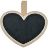 Clayre & Eef 65648 Clip with chalkboard wood black brown 8x2x8 cm