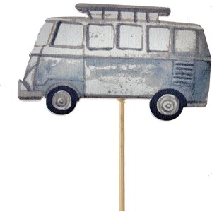 Clayre & Eef 65651 Plant plug bus wood vintage 8x1x27 cm