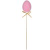 Clayre & Eef 65652P Plant plug egg pink wood 6x1x30 cm country style