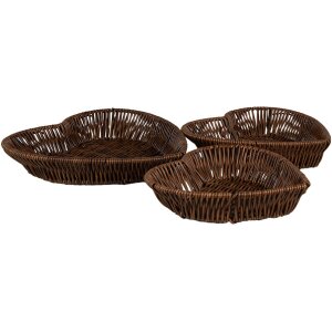 Clayre & Eef 65716 Basket set 3-piece heart-shaped...