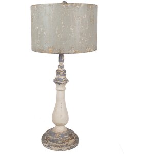 Clayre & Eef 5LMC0040 Table Lamp Iron Beige Grey...