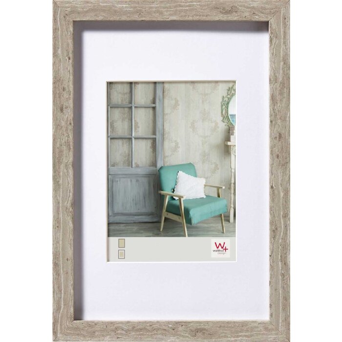 Walther Stockholm Wooden Frame 18x24 Grey MDF Block Profile Passepartout