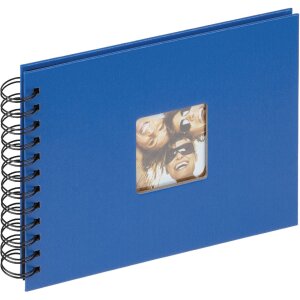 Walther spiral album Fun royal blue 23x17 cm 40 black pages