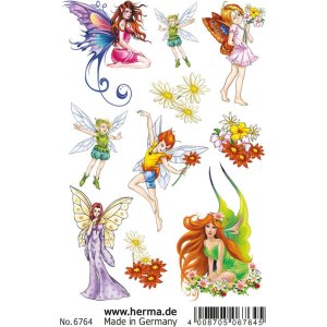 Tattoos Colour Art Fairies 1 sheet