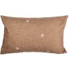 Clayre & Eef GBB36 Cushion Cover Brown White 30x50 cm Country Style Polyester